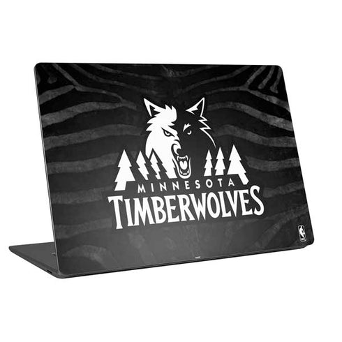 NBA Minnesota Timberwolves Black Animal Print Universal Laptop 16.6in (13.4 x 9.7in) Skin